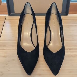 Ann Taylor Black Suede Heels